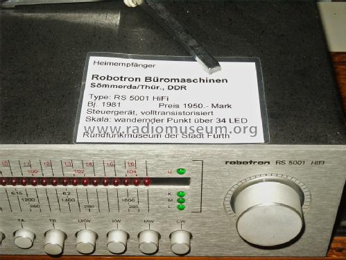 RS 5001; Robotron (ID = 1033163) Radio