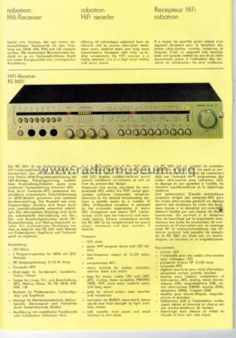 RS 5001; Robotron (ID = 1248038) Radio
