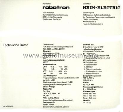 RS 5001; Robotron (ID = 1324270) Radio