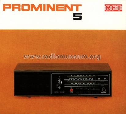 Prominent 5; Robotron-Elektronik (ID = 1314663) Radio