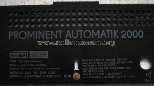 Prominent Automatik 2000; Robotron-Elektronik (ID = 414720) Radio