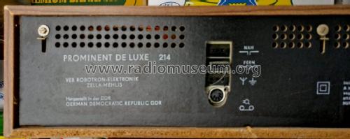Prominent de Luxe 214; Robotron-Elektronik (ID = 2549143) Radio