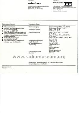 Combi Vision RF3301; Robotron-Elektronik (ID = 1314657) Fernseh-E