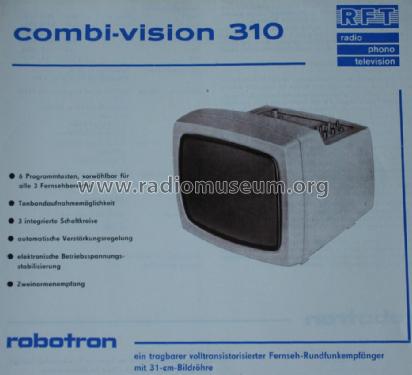 Combivision CV310; Robotron-Elektronik (ID = 1708090) TV Radio