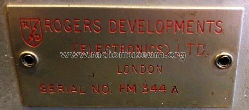 RD Junior FM Tuner ; Rogers, Catford see (ID = 2342240) Radio