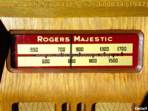 R-437 ; Rogers-Majestic, (ID = 800244) Radio