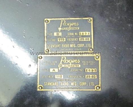 Rogers 100 Super A/C Console Model ; Rogers-Majestic, (ID = 1989580) Radio