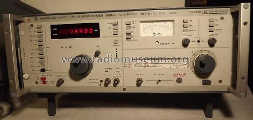 AM-FM Messender SMUV 301.0120.52 + SMUV 301.0120.55; Rohde & Schwarz, PTE (ID = 1432009) Equipment