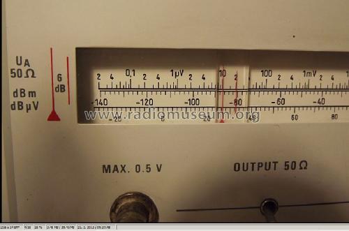 AM-FM Messender SMUV 301.0120.52 + SMUV 301.0120.55; Rohde & Schwarz, PTE (ID = 1432010) Equipment