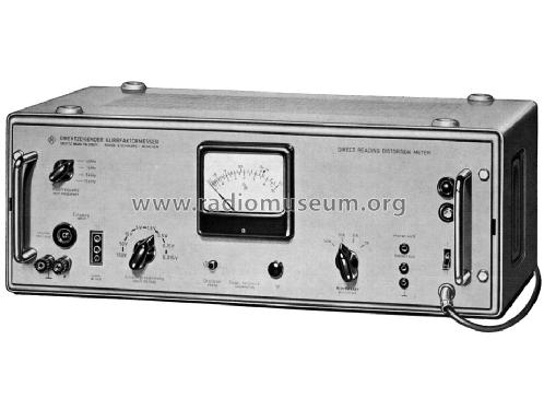 Direktzeigender Klirrfaktormesser FTZ BN4816; Rohde & Schwarz, PTE (ID = 1083100) Equipment