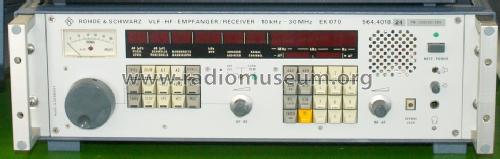 VLF-HF-Empfänger / Receiver EK 070 564.4018; Rohde & Schwarz, PTE (ID = 895205) Commercial Re