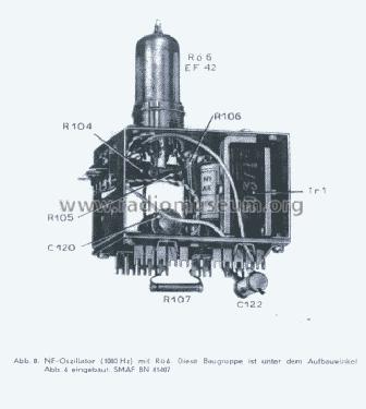 Empfänger-Messsender AM/FM SMAF-BN41407; Rohde & Schwarz, PTE (ID = 972909) Equipment