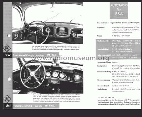 ESA ; Rohde & Schwarz, PTE (ID = 303222) Car Radio