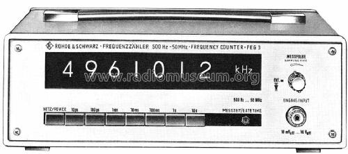 Frequenzzähler FEG3 BN4733201; Rohde & Schwarz, PTE (ID = 878206) Ausrüstung