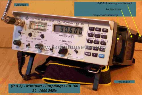 Miniport-Empfänger EB-100; Rohde & Schwarz, PTE (ID = 776774) Commercial Re