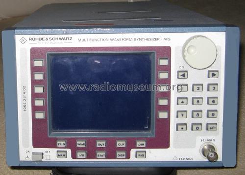 Multifunktions ARB Generator AFS 1054.2514.02; Rohde & Schwarz, PTE (ID = 1571067) Equipment