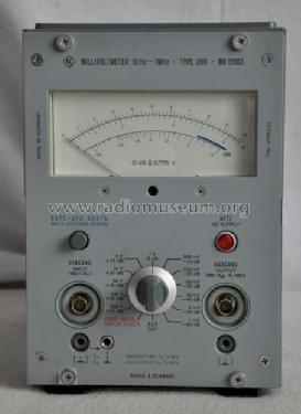 NF-Millivoltmeter UVN ; Rohde & Schwarz, PTE (ID = 1219156) Equipment