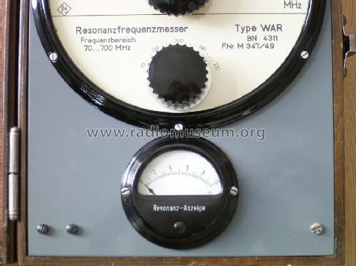 Resonanzfrequenzmesser WAR BN4311; Rohde & Schwarz, PTE (ID = 878413) Ausrüstung