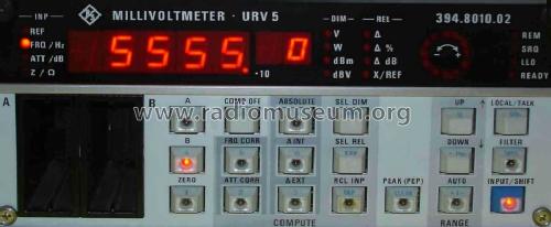 RF-Millivoltmeter URV5; Rohde & Schwarz, PTE (ID = 1454517) Equipment