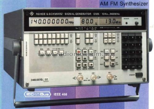 Signal Generator SMK 348.0010.03; Rohde & Schwarz, PTE (ID = 1172334) Equipment