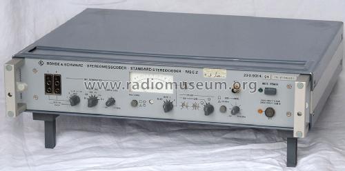 Stereomesscoder Standard Stereocoder MSC-2 230.9314.03/04; Rohde & Schwarz, PTE (ID = 1411637) Equipment