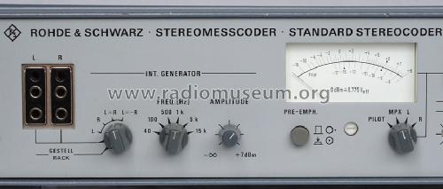 Stereomesscoder Standard Stereocoder MSC-2 230.9314.03/04; Rohde & Schwarz, PTE (ID = 1411639) Ausrüstung