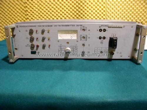 VHF-FM-Sender Transmitter SU155; Rohde & Schwarz, PTE (ID = 335927) Commercial Tr