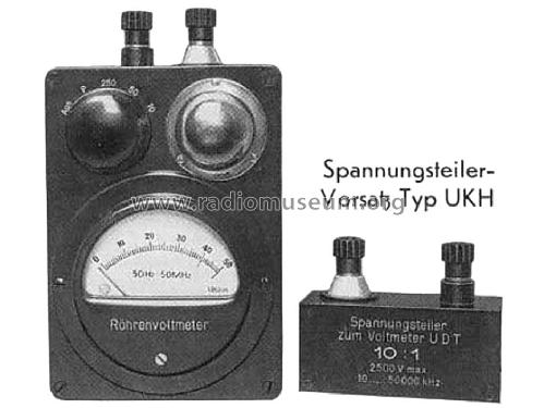 Taschen-Röhrenvoltmeter UDT ; Rohde & Schwarz, PTE (ID = 504713) Equipment