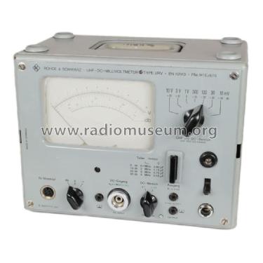 UHF-DC-Millivoltmeter URV ; Rohde & Schwarz, PTE (ID = 1245795) Equipment