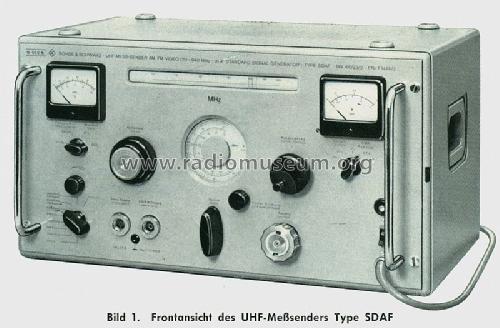 UHF-Mess-Sender SDAF BN 41023/2; Rohde & Schwarz, PTE (ID = 849398) Equipment