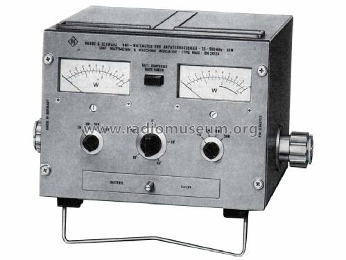 UHF-Wattmeter + Anpassungszeiger NAU; Rohde & Schwarz, PTE (ID = 537841) Equipment
