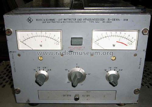 UHF-Wattmeter + Anpassungszeiger NAU; Rohde & Schwarz, PTE (ID = 973974) Equipment