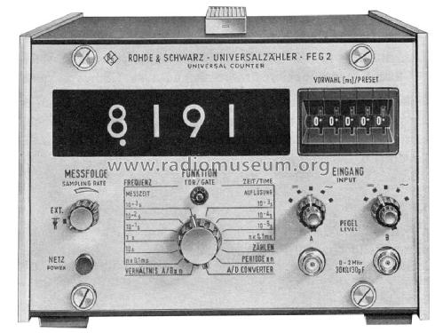 Universalzähler FEG2 BN47331; Rohde & Schwarz, PTE (ID = 670455) Equipment