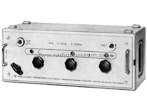 Unsymmetrische Eichleitung DPR ; Rohde & Schwarz, PTE (ID = 520154) Ausrüstung