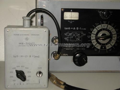 Verlustfaktor-Messbrücke VKB ; Rohde & Schwarz, PTE (ID = 1395261) Ausrüstung