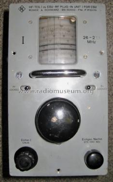 VHF-UHF-Messempfänger - Monitoring Receiver ESU BN 150021, 150021/2; Rohde & Schwarz, PTE (ID = 1409493) Equipment