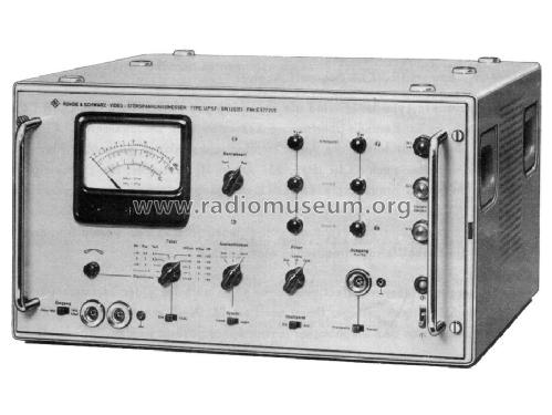 Video-Störspannungsmesser UPSF ; Rohde & Schwarz, PTE (ID = 498414) Equipment