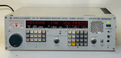 VLF-HF-Empfänger / Receiver EK 070 564.4018; Rohde & Schwarz, PTE (ID = 1162740) Commercial Re