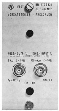 Vorsatzteiler FEGT BN4733831; Rohde & Schwarz, PTE (ID = 1081793) Equipment