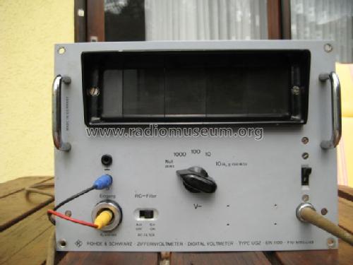 Ziffernvoltmeter - Digital Voltmeter UGZ BN1100; Rohde & Schwarz, PTE (ID = 753121) Equipment