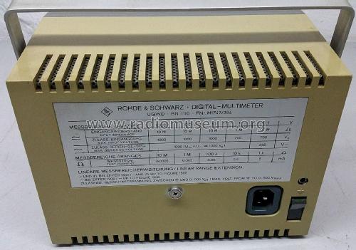 Digital-Multimeter UGWD ; Rohde & Schwarz, PTE (ID = 2148708) Ausrüstung