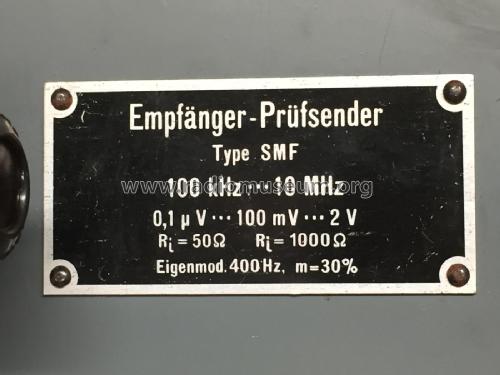 Empfänger-Prüfsender SMF BN4120; Rohde & Schwarz, PTE (ID = 2488997) Equipment