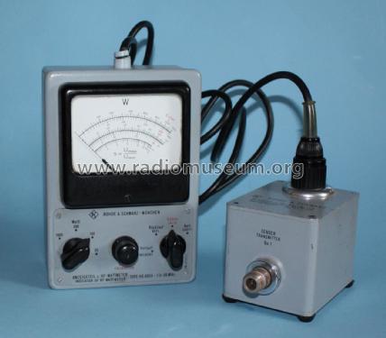 HF Wattmeter Anzeigeteil HS 6034 / Messkopf HS 6031/75; Rohde & Schwarz, PTE (ID = 2543805) Equipment