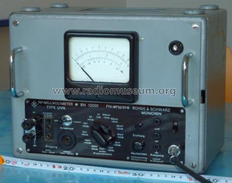 Nf-Millivoltmeter UVN BN 12001; Rohde & Schwarz, PTE (ID = 1902623) Equipment