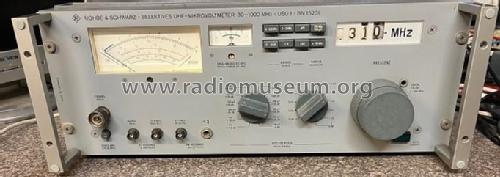 Selektives Mikrovoltmeter USU1 ; Rohde & Schwarz, PTE (ID = 2918379) Equipment