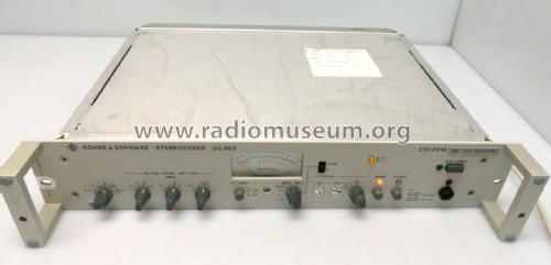 Stereocoder GC 003 230.8518.03; Rohde & Schwarz, PTE (ID = 1826740) Equipment