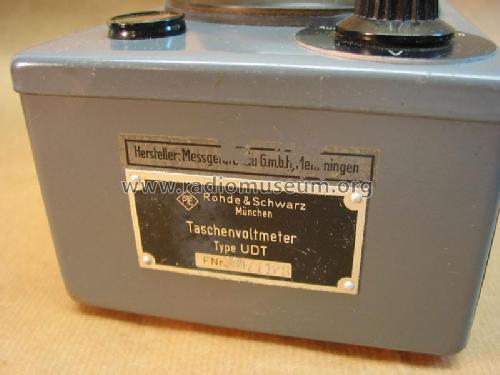 Taschen-Röhrenvoltmeter UDT ; Rohde & Schwarz, PTE (ID = 1778486) Equipment