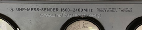 UHF-Mess-Sender SBR ; Rohde & Schwarz, PTE (ID = 2550618) Equipment