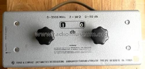 Unsymmetrische Eichleitung DPU 0-2 GHz; 50 Ω; BN 18043/50; Rohde & Schwarz, PTE (ID = 2616114) Ausrüstung