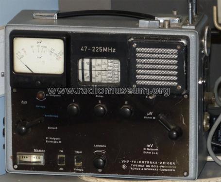 VHF-Feldstärkezeiger HUZ BN15012; Rohde & Schwarz, PTE (ID = 2572798) Equipment